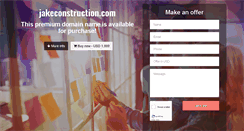 Desktop Screenshot of jakeconstruction.com