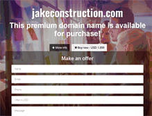 Tablet Screenshot of jakeconstruction.com
